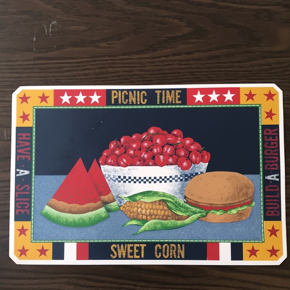 Town & County Living Placemats, 100% vinyl, set of 6 - Picture 2 of 3